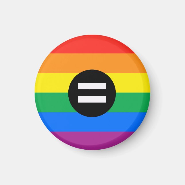 Imán Bandera de Derechos Gay (Frente)