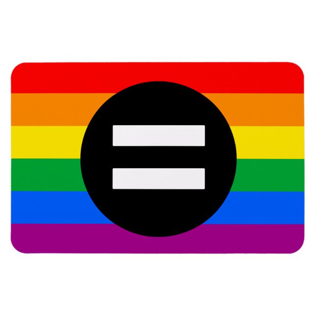 Imán Bandera de Derechos Gay (Horizontal)