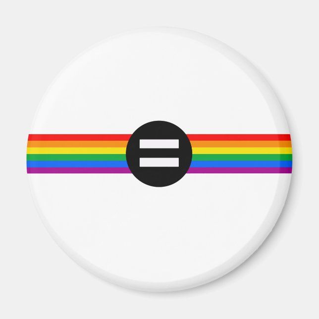 Imán Bandera de Derechos Gay (Frente)