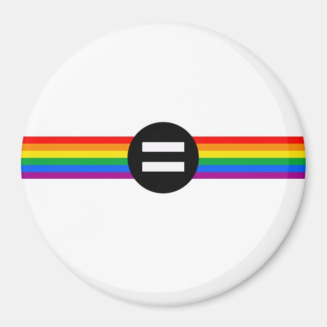 Imán Bandera de Derechos Gay (Frente)