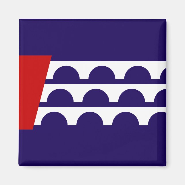 Imán Bandera de Des Moines (ciudad de Iowa) (Frente)