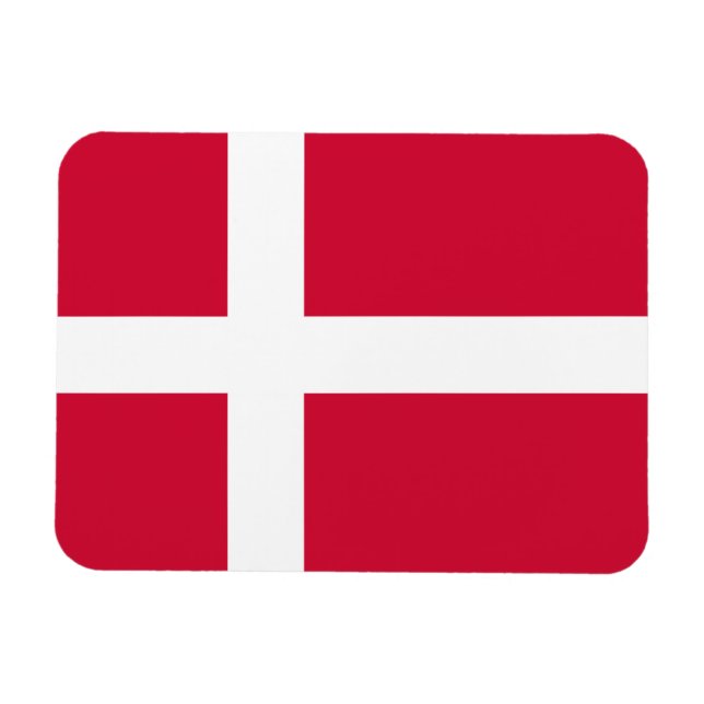 Imán Bandera de Dinamarca (Horizontal)