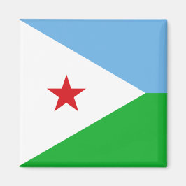 Imán Bandera de Djibouti (Nación Africana)