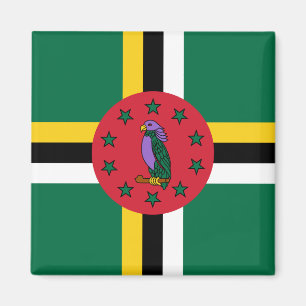 Imán Bandera de Dominica