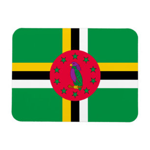 Imán Bandera de Dominica
