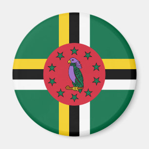 Imán Bandera de Dominica