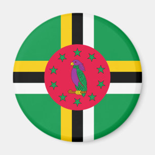 Imán Bandera de Dominica