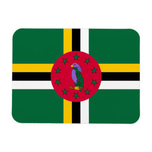 Imán Bandera de Dominica