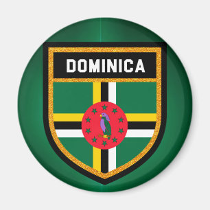 Imán Bandera de Dominica