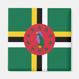 Imán Bandera de Dominica