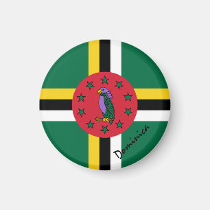 Imán Bandera de Dominica y América - hinchas de viajes 
