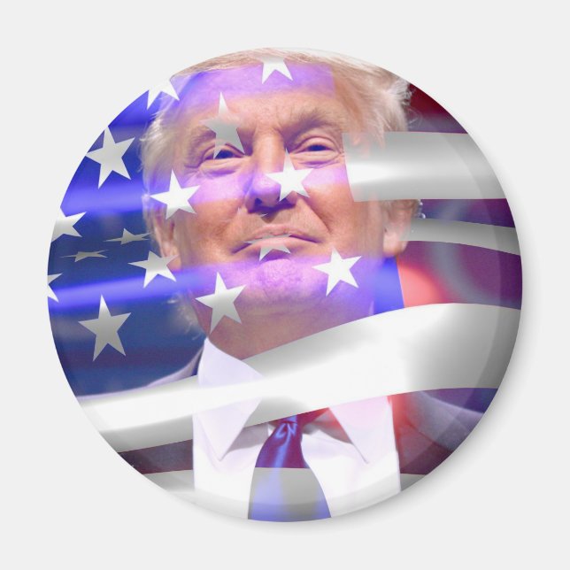Imán bandera de donald trump (Frente)