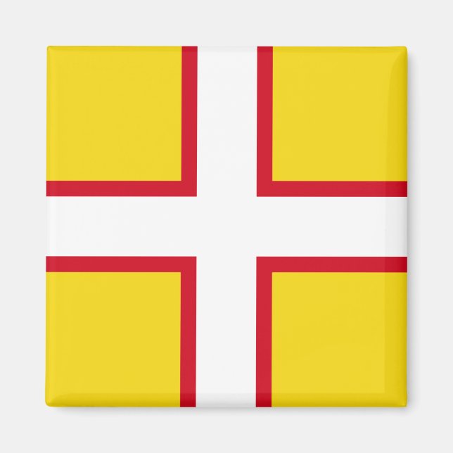 Imán Bandera de Dorset (condado del Reino Unido) (Frente)