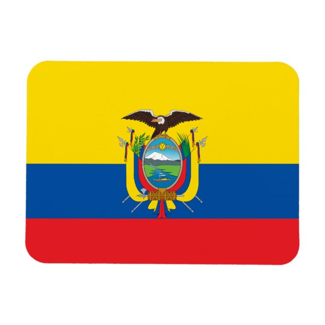 Imán Bandera de Ecuador (Horizontal)