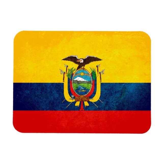 Imán Bandera de Ecuador (Horizontal)