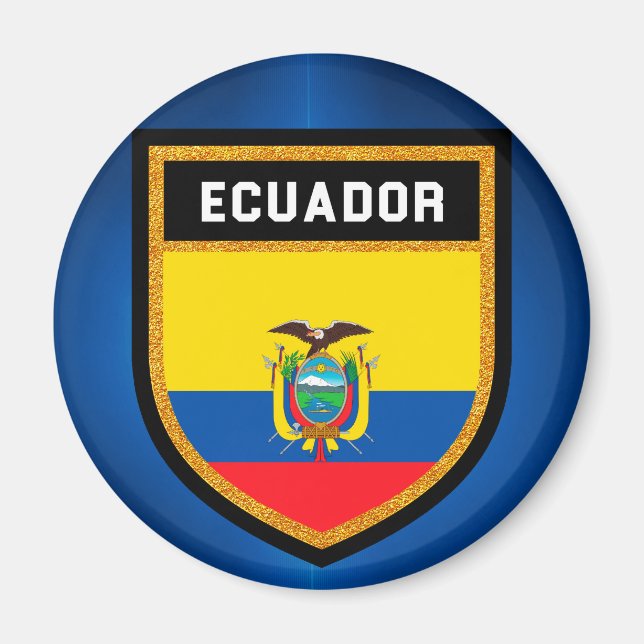 Imán Bandera de Ecuador (Frente)