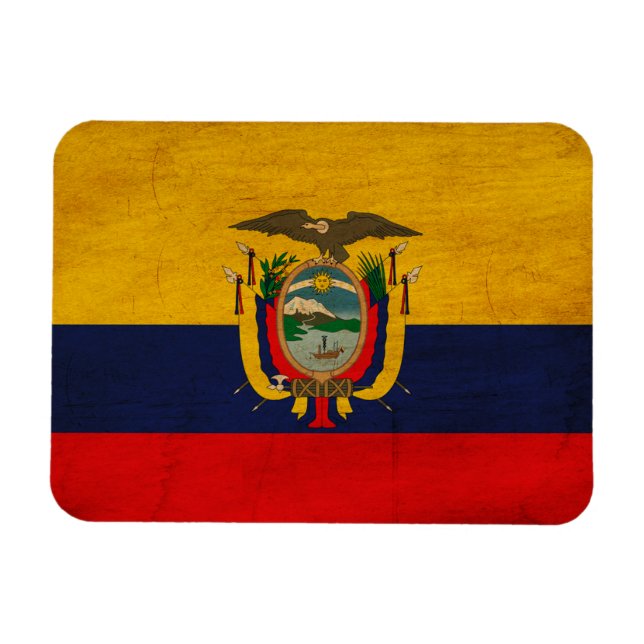 Imán Bandera de Ecuador (Horizontal)