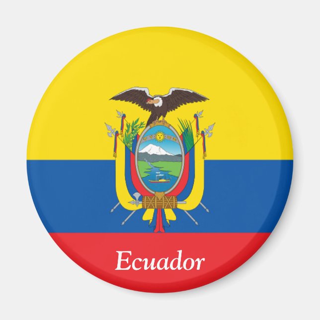 Imán Bandera de Ecuador (Frente)