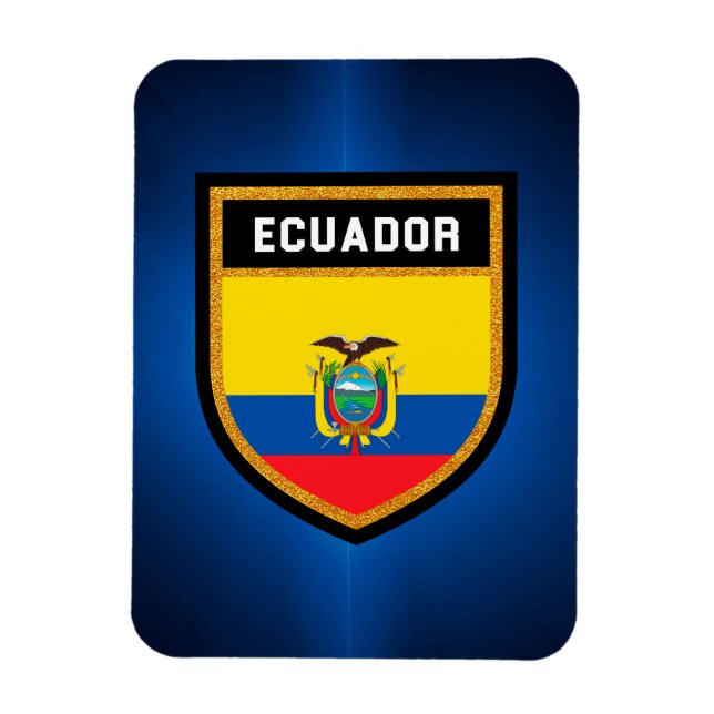 Imán Bandera de Ecuador (Vertical)