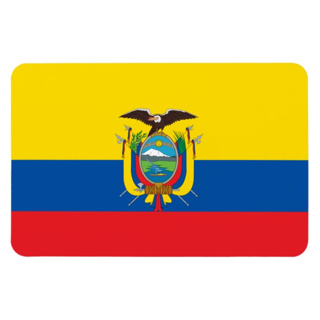 Imán Bandera de Ecuador (Horizontal)