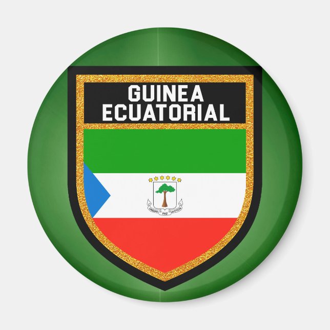 Imán Bandera de Ecuatorial de Guinea (Frente)