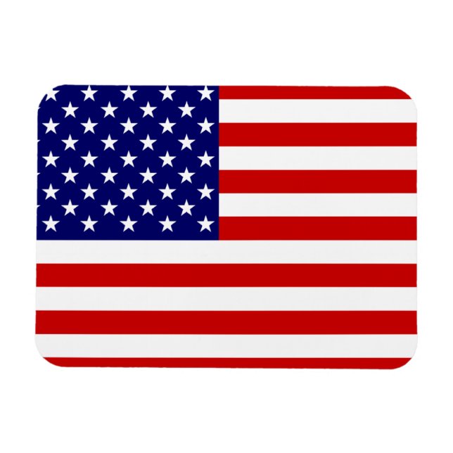 Imán bandera de EE. UU. (Horizontal)