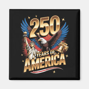 Imán Bandera de EE. UU. 250 años aniversario de Estados