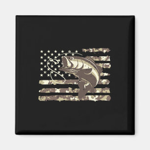 Imán Bandera de EE. UU. de camuflaje Byss Fish Cool Fis