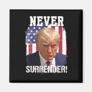 Imán Bandera de EE. UU. de rendición Trump 2024