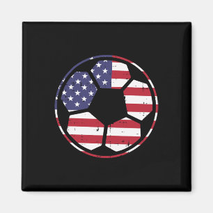 Imán Bandera De Ee. UU. Fútbol Ll Vintage Footll 4 De J