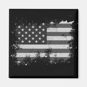 Imán Bandera De EEUU Vintage Molesta Patriótica El 4 De