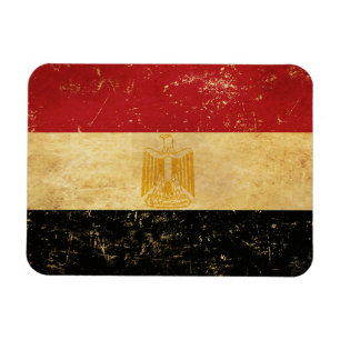 Imán Bandera de Egipto diseño grunge vintage