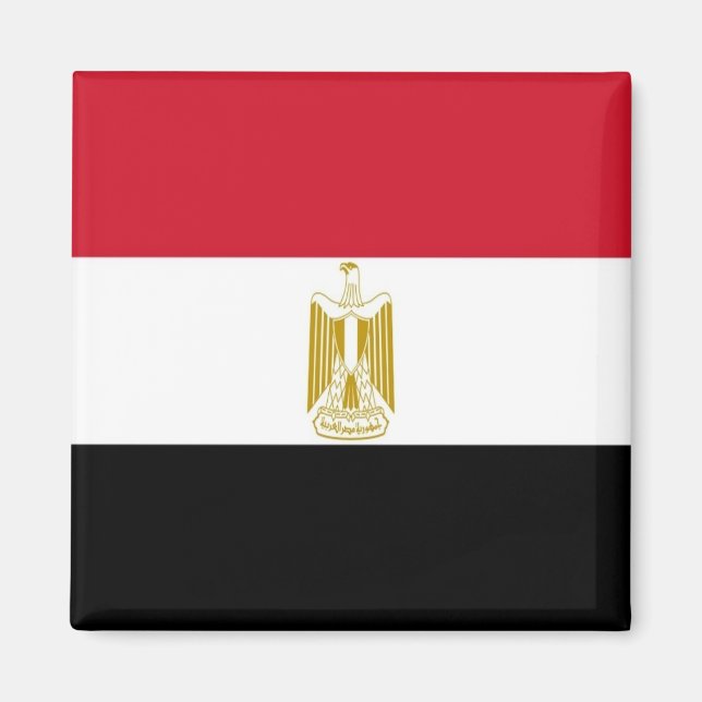 Imán BANDERA DE EGIPTO zEG001, África, Fridge (Frente)