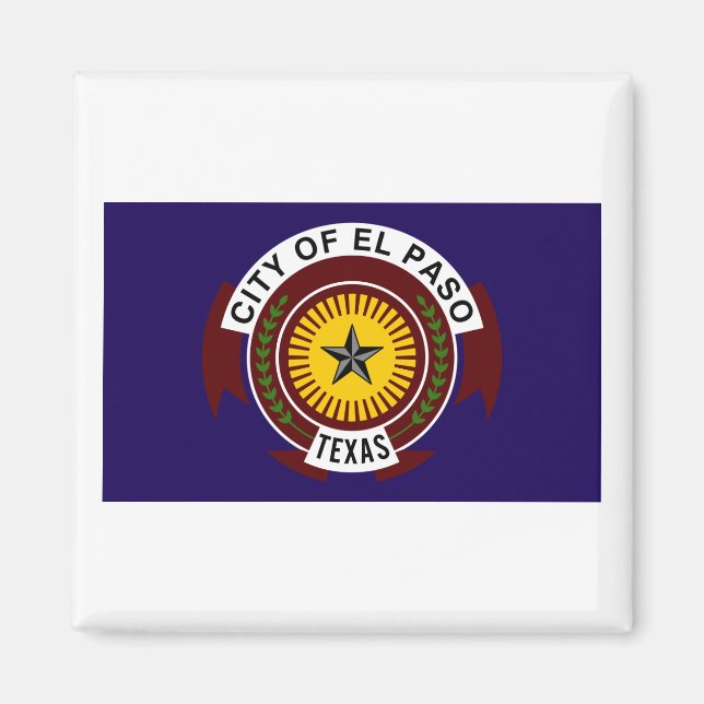 Imán Bandera de El Paso (Frente)