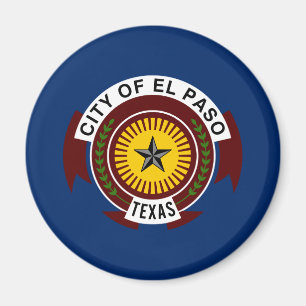 Imán Bandera de El Paso (Texas)