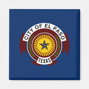 Imán Bandera de El Paso (Texas)