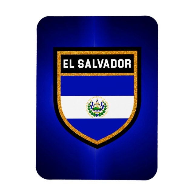 Imán Bandera de El Salvador (Vertical)