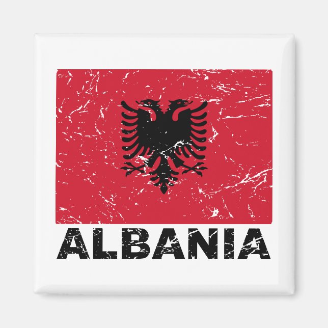 Imán Bandera de época de Albania (Frente)
