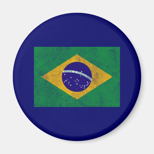 Imán Bandera de época de Brasil (Frente)