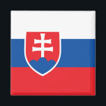 Imán Bandera de Eslovaquia<br><div class="desc">Productos de bandera mundial de personalizable - Por favor,  no dude en añadir su propio texto.</div>