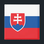 Imán Bandera de Eslovaquia<br><div class="desc">Productos de bandera mundial de personalizable - Por favor,  no dude en añadir su propio texto.</div>