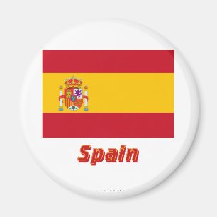 Imán Bandera de España con nombre