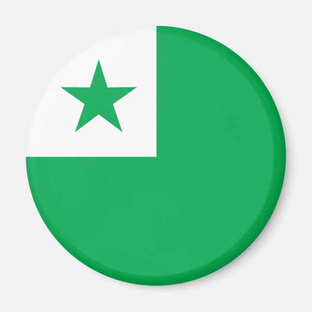 Imán Bandera de esperanto, (Frente)