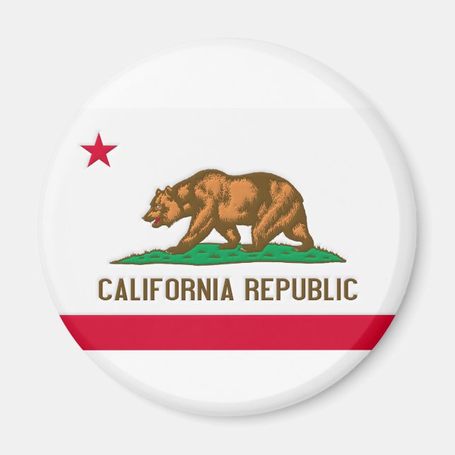 Imán Bandera de estado de California (Frente)