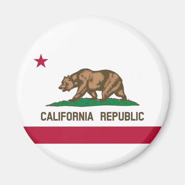 Imán Bandera de estado de California (Frente)