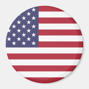 Imán Bandera de Estados Unidos blanco rojo y azul