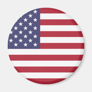 Imán Bandera de Estados Unidos blanco rojo y azul