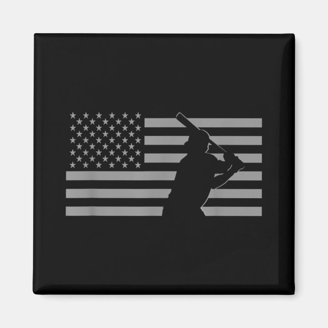 Imán Bandera de Estados Unidos de Béisbol (Frente)