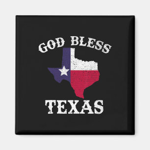 Imán Bandera de Estados Unidos en Texas Texan Dios bend