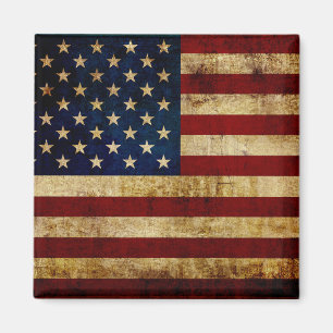Imán Bandera de Estados Unidos / Grunge